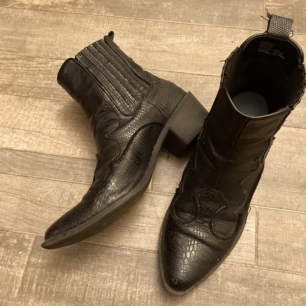 Free People vegan leather western boot